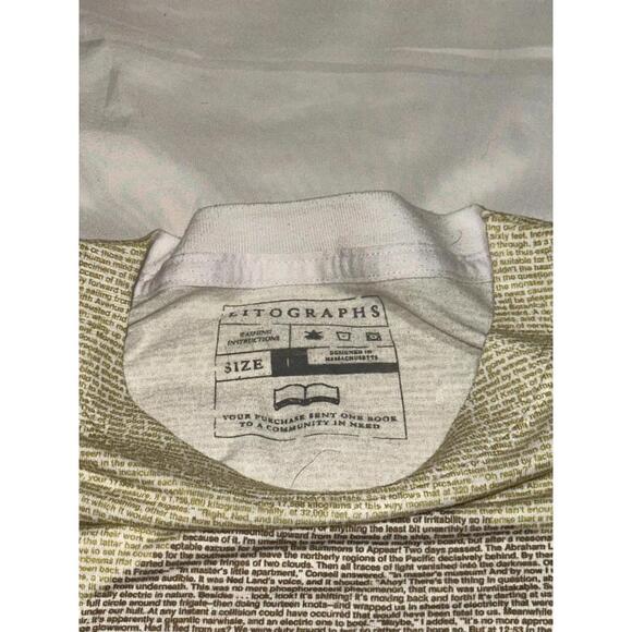 Litographs 20,000 Leagues Under the Sea Book T-Shirt Large L AOP Scuba Octopus - Picture 3 of 7